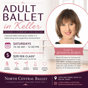 Adult Ballet Classes Keller TX at North Central Ballet